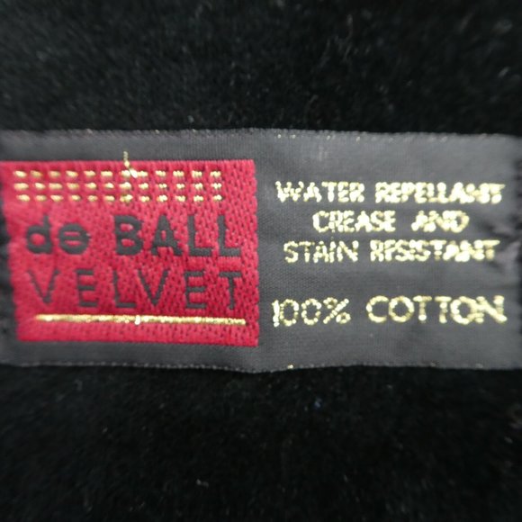 Vintage Komitor Black Velvet Swing Coat Gold Hardware Lined USA Union 18 20 Plus - Picture 9 of 12